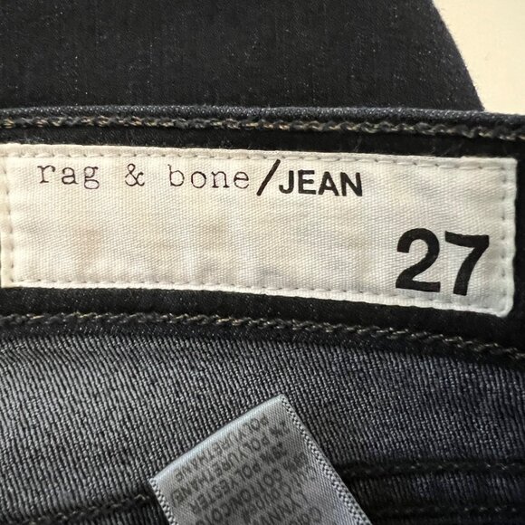 Rag & Bone Womens Capri Skinny Jeans Lynnwood Dark Blue Wash Ankle size 27 - Picture 8 of 13
